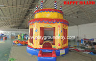 Κίνα Υπαίθριες διογκώσιμες ψευτοπαλλικαράδες κέικ γενεθλίων, σπίτι Inflatables Castle αναπήδησης για τα παιδιά rql-00506 διανομέας 