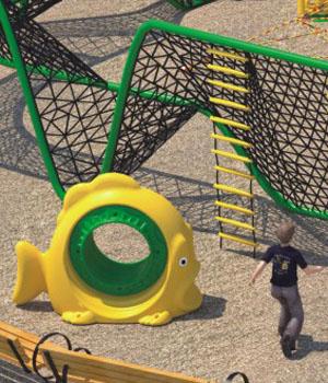 Προσαρμοσμένος εξοπλισμός παιδικών χαρών περιπέτειας για το λούνα παρκ