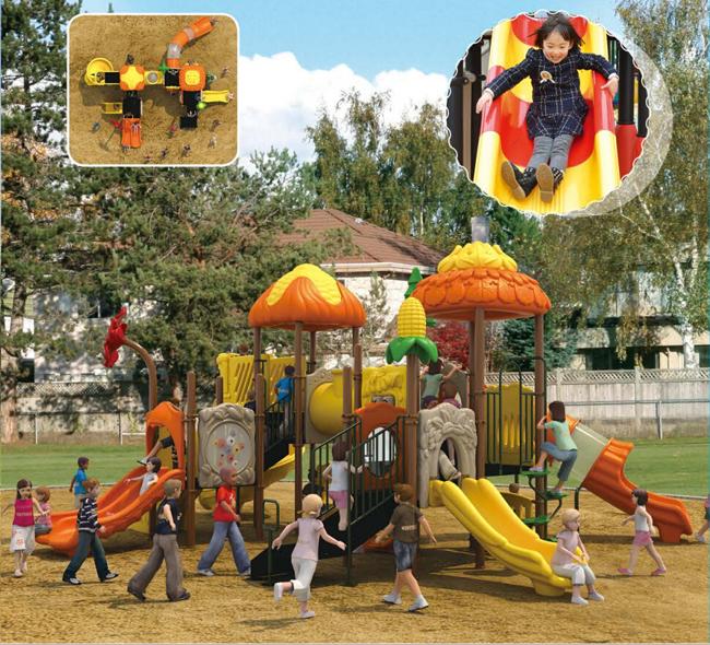 EN τυποποιημένη υπαίθρια παιδική χαρά παιδιών, πλαστικός εξοπλισμός παιδικών χαρών