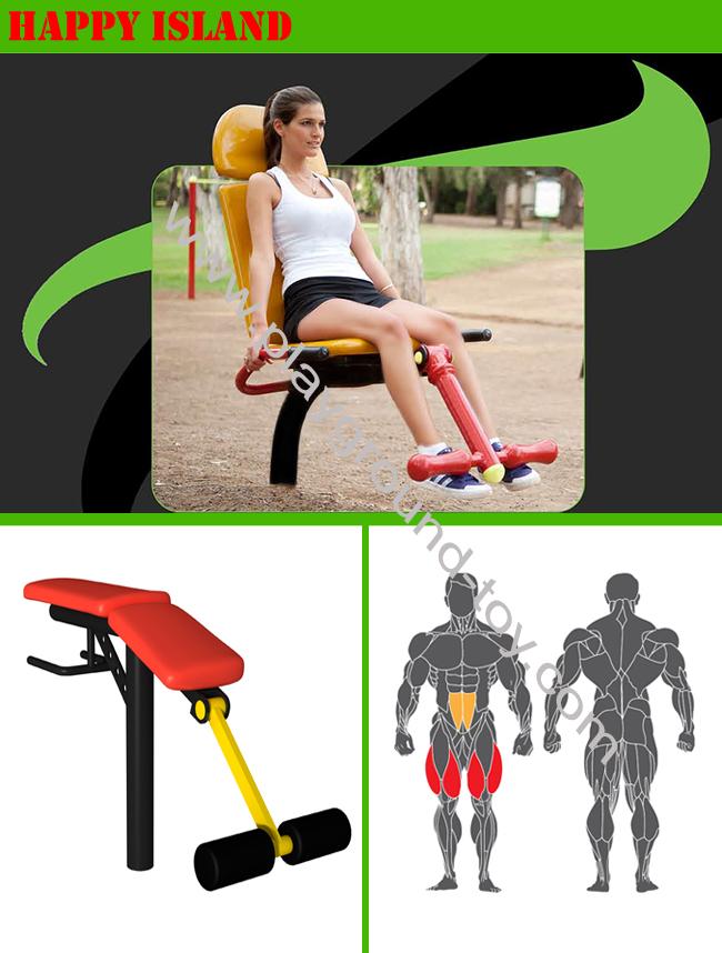 Υπαίθριες μηχανές άσκησης σώματος ανελκυστήρων ποδιών, υπαίθριος εξοπλισμός άσκησης