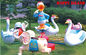 φτηνός  Ζωικός Seesaw φίμπεργκλας εξοπλισμός παιδικών χαρών για το υπαίθριο πάρκο ή τον παιδικό σταθμό rya-19813